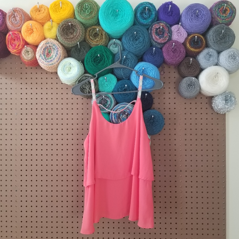 Charlotte Russe | Tiered Chiffon Tank